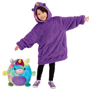 sweat plaid enfant licorne